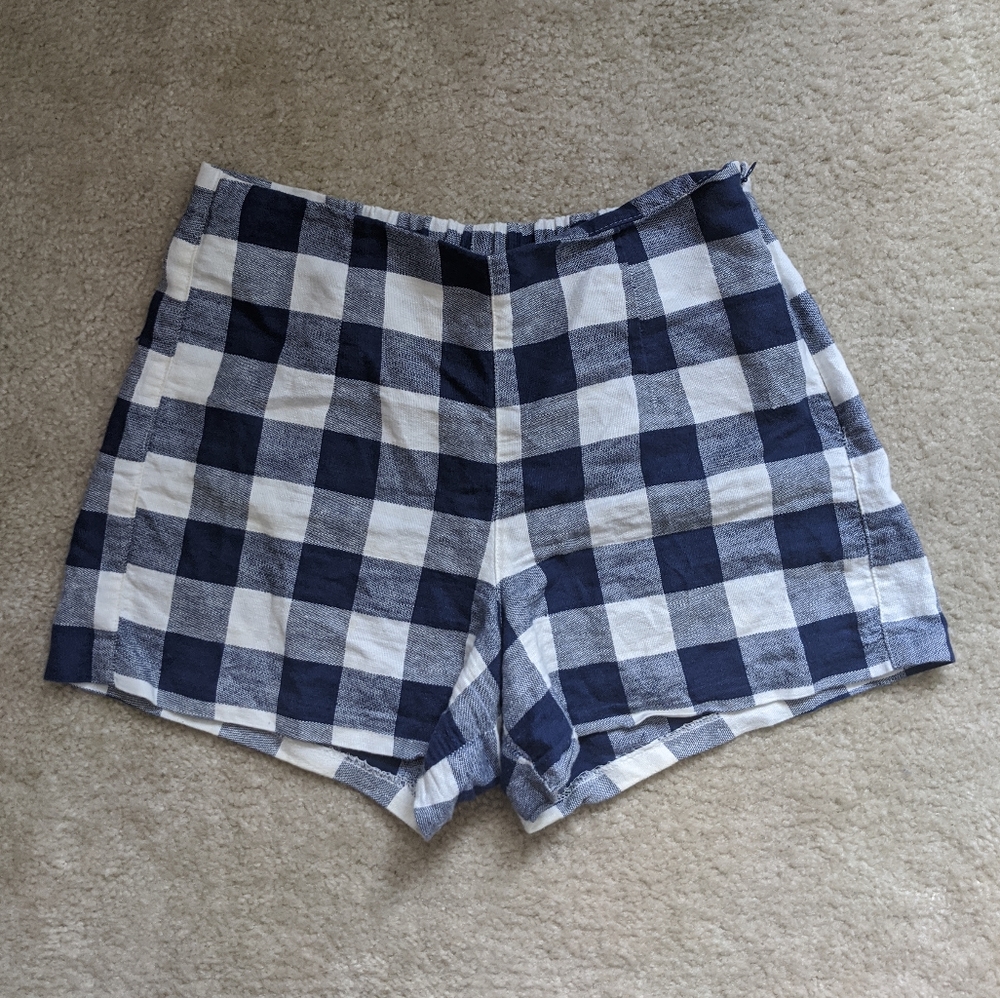 Old Navy linen gingham shorts